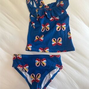 Butterfly Print Swimsuit Set